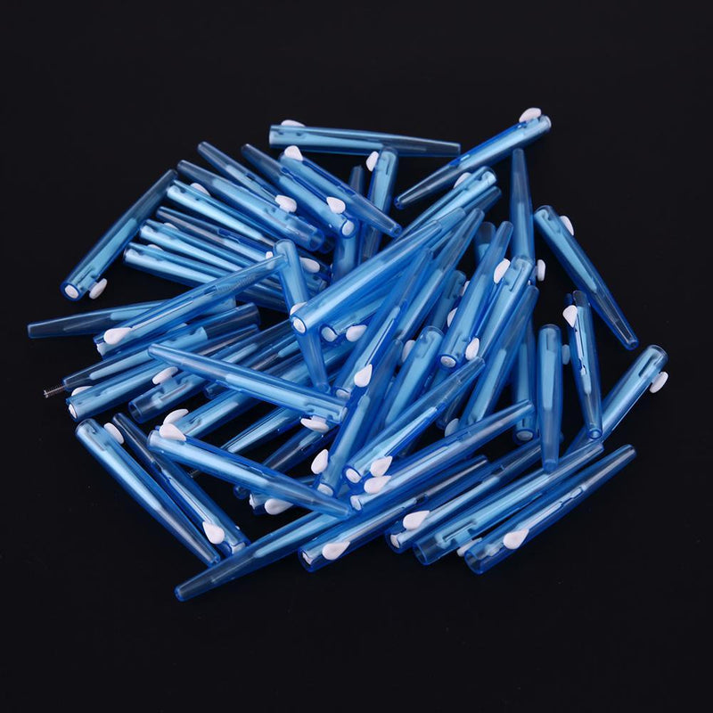 SoeHong 60 Piece 0.7mm Thin, Soft Interdental Brushes Push-Pull Interdental