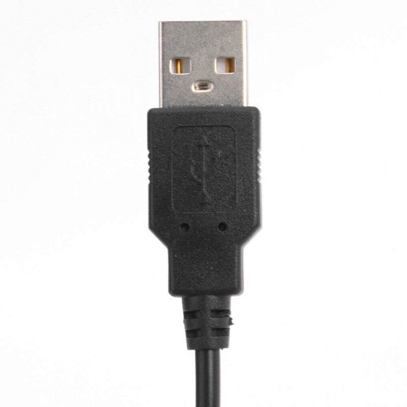 USB Power Cable 2 Pin USB 2.0 Male Cord Extension DIY with Switch (Black)