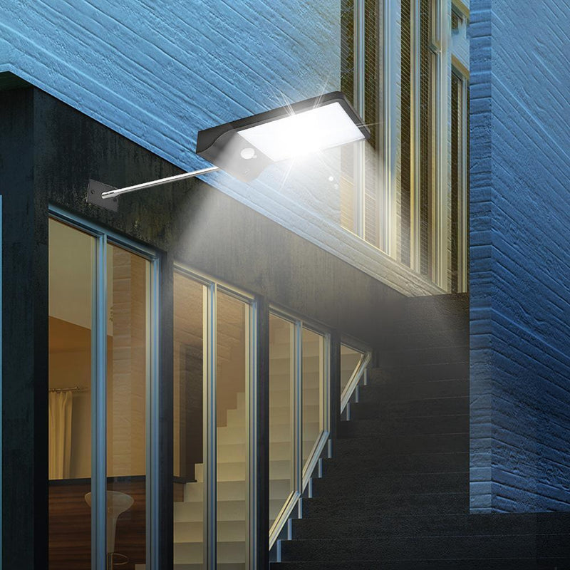 48 LED Outdoor Solar Wall Light 3 Mode 450LM Waterproof Motion Sensor Path Lamp