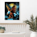 Flying Eagle Acrylic Oil Paint By Numbers Canvas Drawing DIY Hand Painted Art