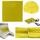 Motorcycle Seat Gel Pad Shock Absorption Mat Cushion Yellow (25x25x1cm)
