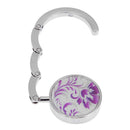 Flower Tree Foldable Hook Bag Cloth Holder Handbag Desk Portable Hanger (F)