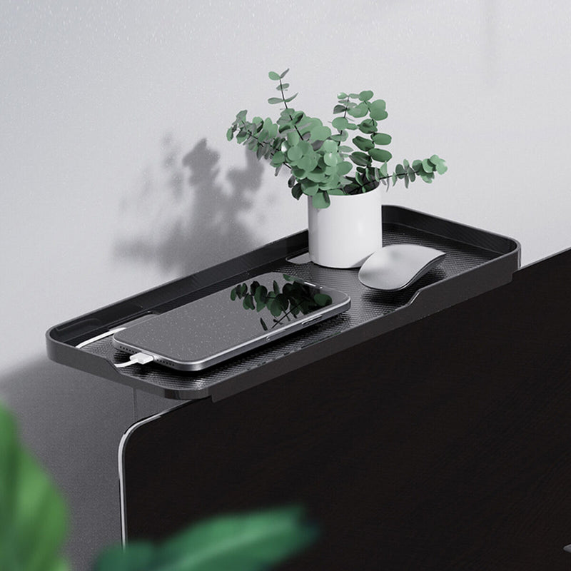 TV and Screen Top Shelf Monitor Top Mounting Bracket for Cable Box (Black) Newly