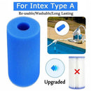 Reusable Swimming Pool Filter Foam Cleaning Washable Pool Sponge Column Newly