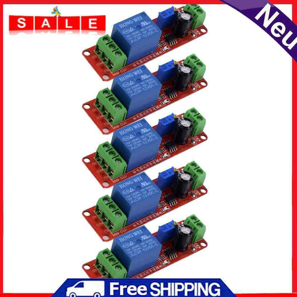 5pcs/Lot DC 12V Delay Relay Sign NE555 Timer Adjustable Switching Module 0
