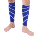 Leg Calf Shin Splints Support Running Athletics Compression Sleeves (Blue) Newly