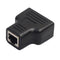 RJ45 Splitter Adapter 1 to 2 Dual Female Port CAT5/CAT 6 LAN Ethernet Sock