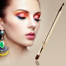 Double-headed Retractable Makeup Blush Lip Brush and Eyeshadow Brush Newly