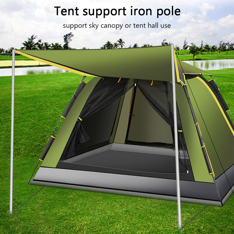 10pcs Outdoor Camping Tent Awning Pole Aluminum Adjustable Canopy Support R