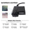 Motorcycle 3.4A Dual USB Charger Handlebar Mirror Power Adapter with Voltme