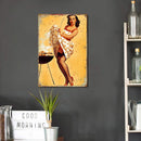 Rust Free UV Protected Metal Women Sign Bar Wall Home Poster (9222 (3)) Newly