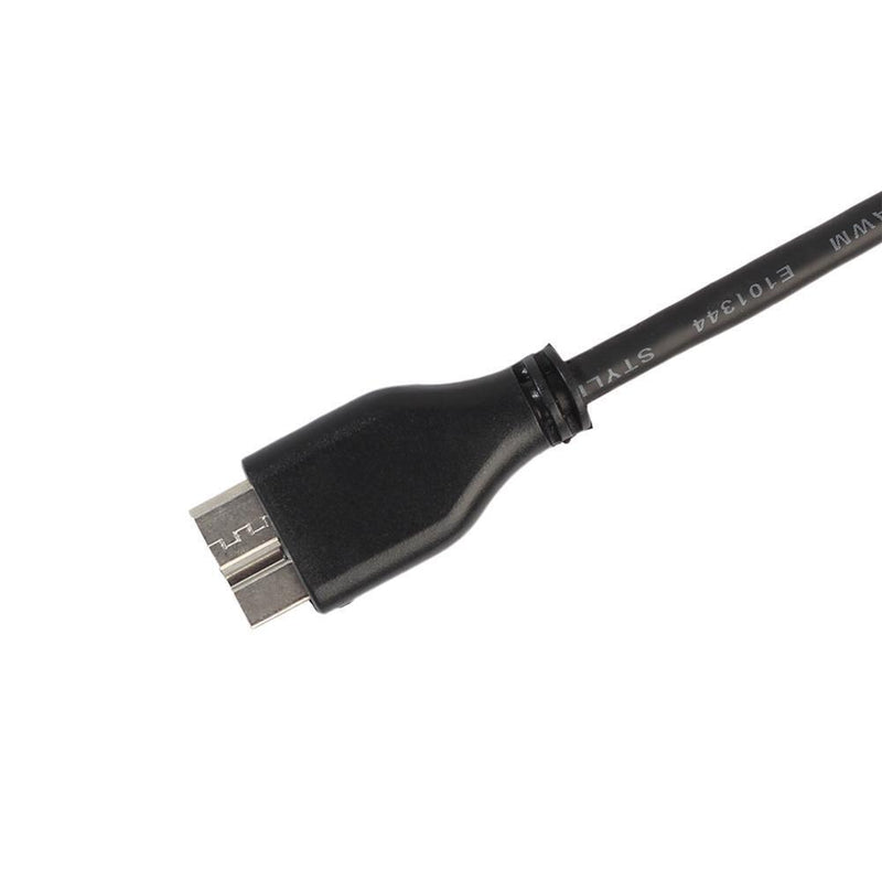 47cm 1.5ft USB 3.0 Male-A to USB3.0 Micro-B Data Cable Black