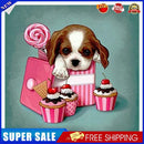 5D Diamond Painting Kit Dog Full Square Drill DIY Animal Wall Art (20x30cm)