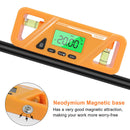 Digital Protractor Angle Finder Inclinometer Magnets Angle Level (Orange)