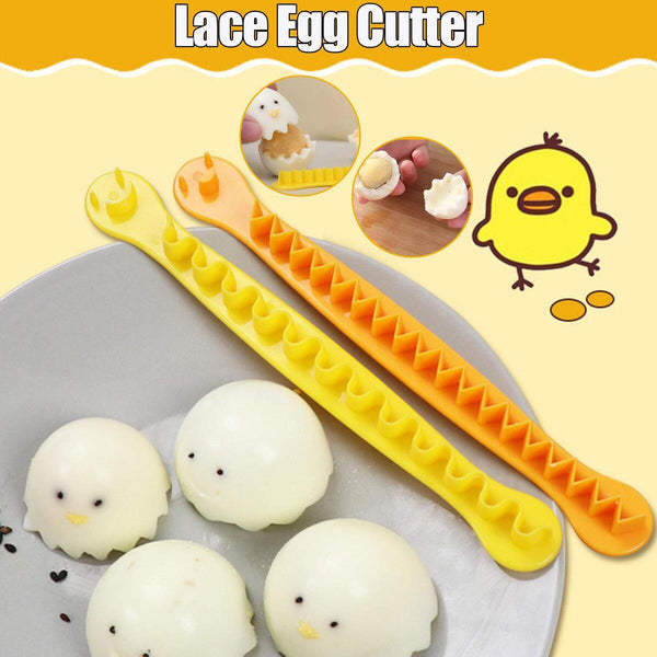 2X Bento Flower Cutting Fancy Boiled Egg Cutter Household Egg Cooking Tool.