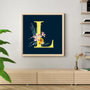 Diamond Painting 5D Full Round Drill Mosaic DIY Sunflower Letter Kit Wall Dec