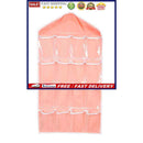 Closet Hanging Organizer with Clear Pockets Wall Shelf Wardrobe Storage Bags