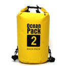 2L Waterproof Dry Bag Swimming Outdoor Drift Kayaking Storage Pack (Yellow)
