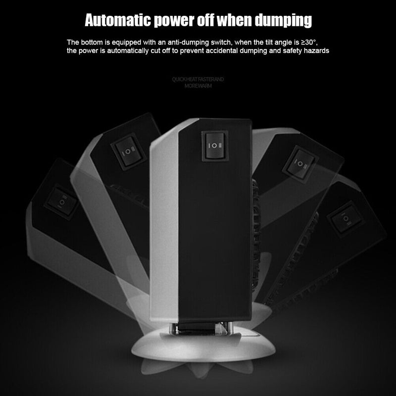 Personal Space Stove Radiator Electric Winter Hot Air Warmer Room Heating Fan