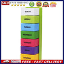 5pcs Plastic Portable7 Days Colorful Holder 28 Slot Medicine