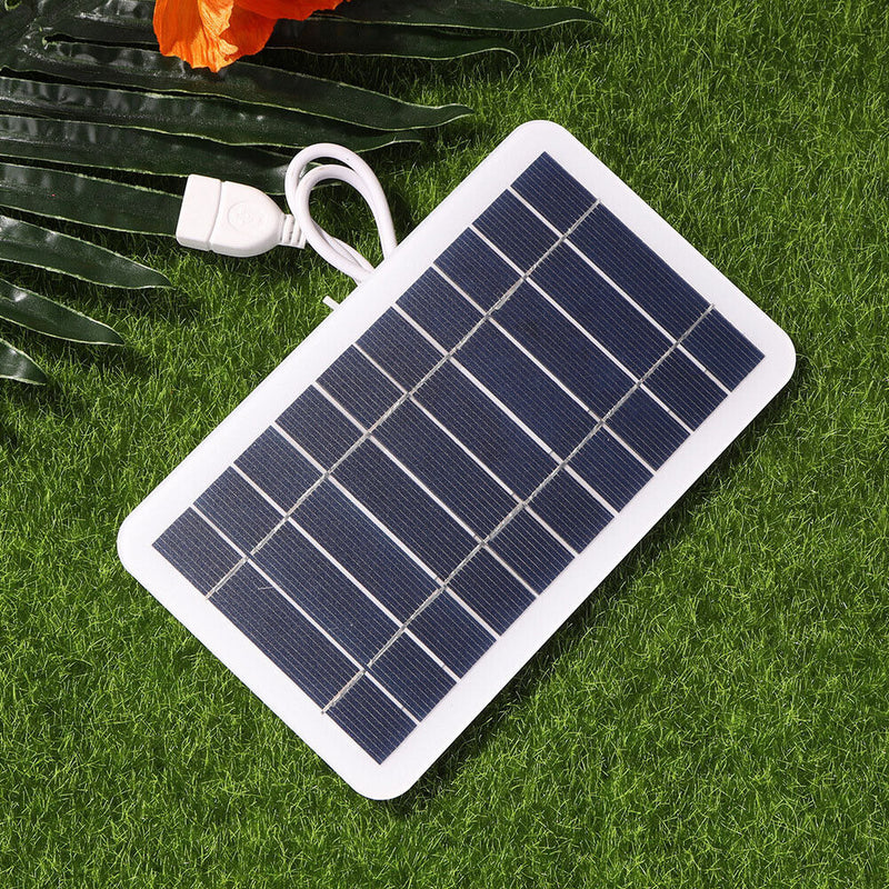 2W Solar Cells Power Bank Battery Charger 5V 400mA USB Portable Solar Panels
