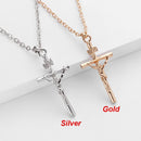 Sale Long Jewelry Women Men Necklace INRI Crucifix Jesus Chain Cross Pendant