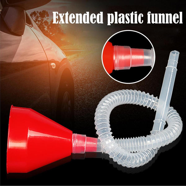 Car Motorcycle Refueling Funnel Detachable Hose Gasoline Additive Oil X1B3