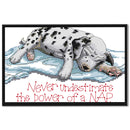 Full/Partial Cross Stitch Cotton Dog 14CT Handiwork DIY Stamped Wall Craft Kit