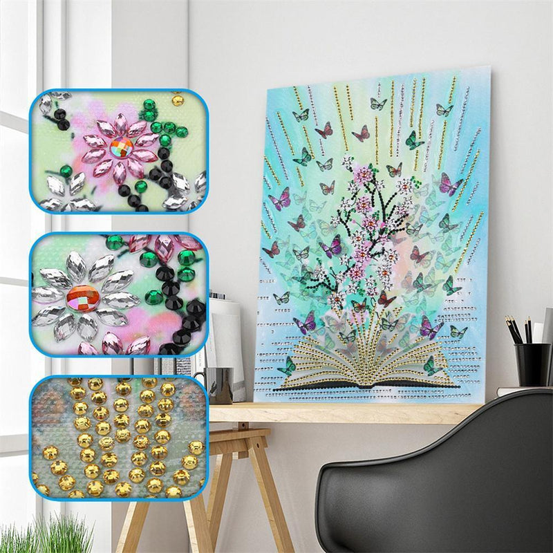 DIY Special Shaped Diamond Painting Cross Stitch Kit (DZ221 Butteryfly)