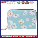 Fashion Women PU Daisy Flower Day Clutches Ladies Small Coin Purse Card Cases