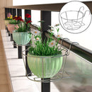 Sill Railings Balcony Hanging Flower Pot Rack Planter Pot Stand Guardrail
