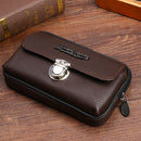 Fashion PU Leather Purse Men Litchi Pattern Small Clutch Card Wallet Belt Bag