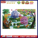 Landscape DIY Cross Stitch 14CT Stamped Cotton Embroidery Kits Crafts Needlew