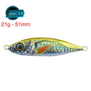 51mm 21g Metal Simulation Fishing Lures Jig Hooks Artificial Hard Bait (A)