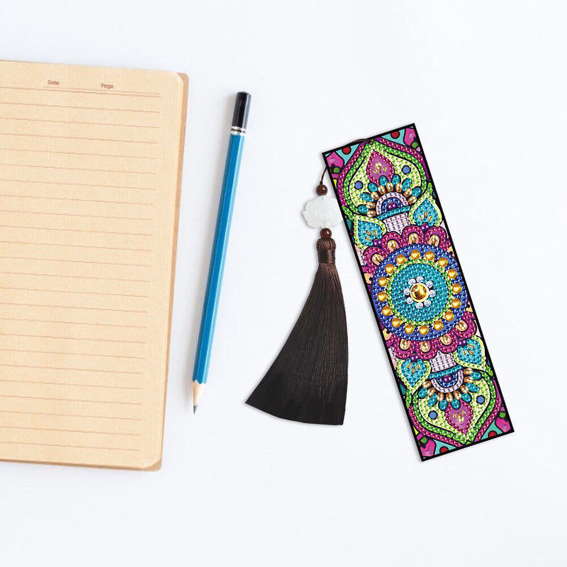 5D DIY Diamond Painting Bookmark Mandala Mosaic Tassel Book Crafts (FQY014)
