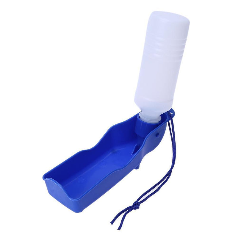 250ml Dog Water Bottle Feeder Portable Outdoor Pet Drinking Bottle(Blue)