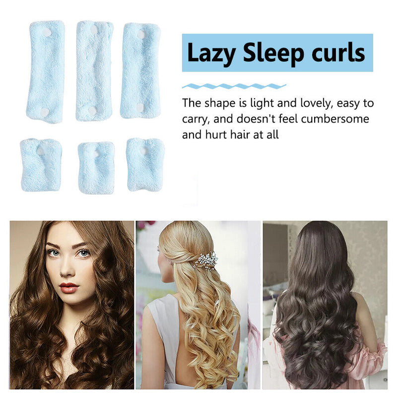 Flexible Hair Silk Roller Set for Sleep Lazy Ribbon Wavy Curly Salon Hair Care