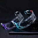 2Colorful EL Wire Luminous Glasses Neon Party LED Light Up Visor Eyeglasses
