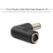 Asiprop 7.4mm Female to 7.4mm 90 Degree Angle Male Adapter Converter for H