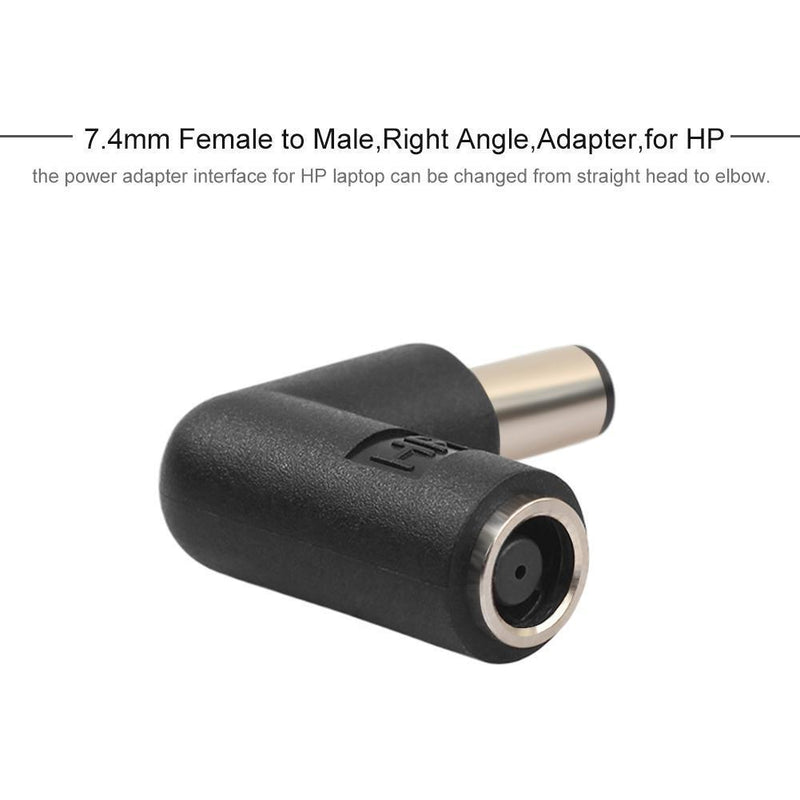 Asiprop 7.4mm Female to 7.4mm 90 Degree Angle Male Adapter Converter for H