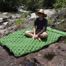 Waterproof Sleep Inflatable Mattress Outdoor Double Cushion Storage Bag Pillow