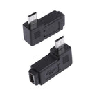 2pcs 90 Degree Mini USB Female to Micro USB Male Adapter Connector