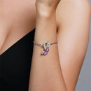 Colorful Butterfly Charm Bracelet Simple Hand Chain for Women Party Jewelry Gift