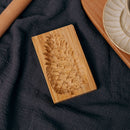 Wooden Cookie Mold Pine Cone Shape Carved Press Stamp for Biscuit (C) Newly