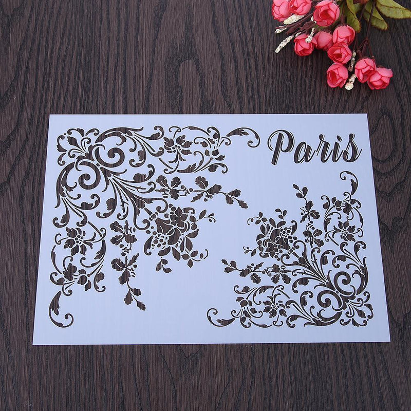 21x30cm DIY Craft Stencil Album Decor Cake Cookie Flower Spraying Die Card