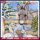 Diamond Painting 5D Full Round Drill Mosaic DIY Snowland Donkey Kit Wall Deco