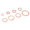 80pcs Assorted Copper Washer Set Flat Ring Seal Assortment Kit with Box Newly