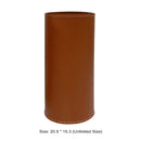 Gas Tank Protective Cover PU Outdoor Camp Fuel Cylinder Storage Bag (Brown)