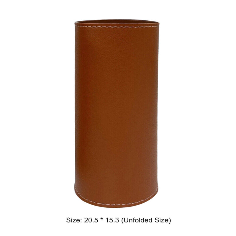 Gas Tank Protective Cover PU Outdoor Camp Fuel Cylinder Storage Bag (Brown)
