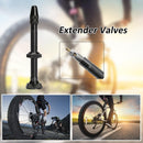 MTB Road Bike Extender Valves 1 Pair Bicycle Aluminum Tubeless Presta Valve